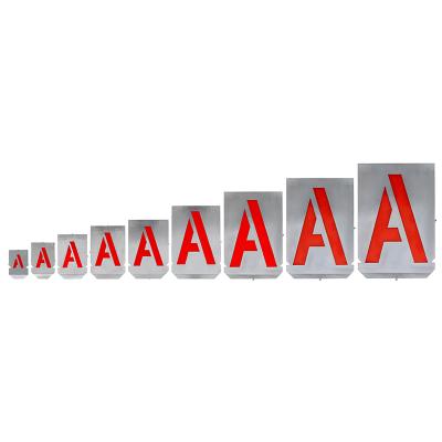 Stencil sæt med bogstaver A-Z+& med 80 mm tegnhøjde (27 dele)