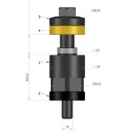 Opspændingselement 50 mm med M12 gevind