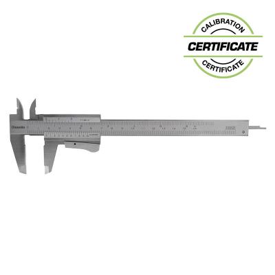 Skydelære med klemlås 0-150x0,05 mm med kæbelængde 40 mm (inkl. certifikat)