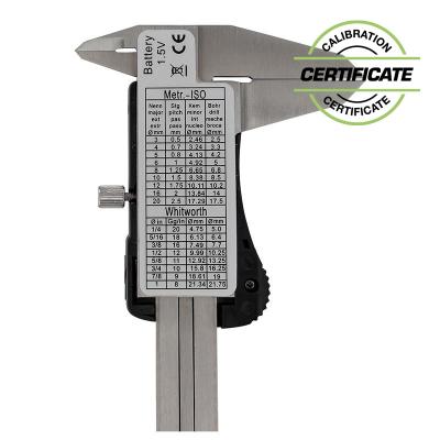 Digital Skydelære 0-150 x 0,01 mm med kæbelængde 40 mm (Inkl. Certifiakat)