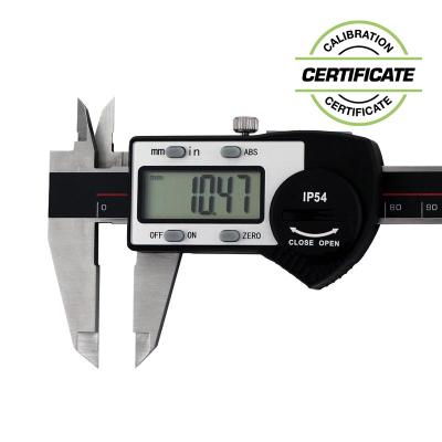 IP54 Digital Skydelære 0-150 x 0,01 mm DIN 862 med 40 mm kæber og ABS funktion (Inkl. Certifikat)