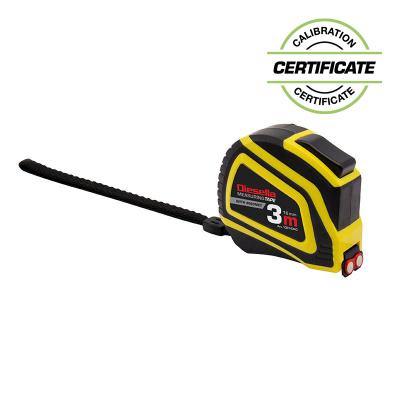 Båndmål 3Mx16MM Gummibelagt ABS hus med Auto-Lock og magnet (MID Klasse II) (Inkl. Certifikat)