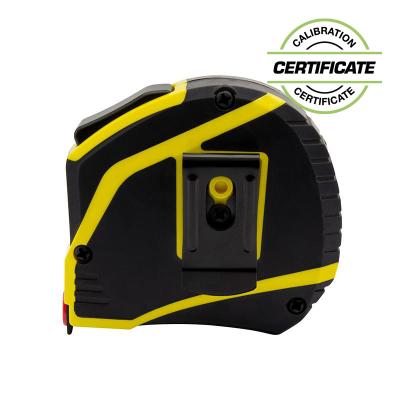 Båndmål 8Mx25MM Gummibelagt ABS hus med Auto-Lock og magnet (MID Klasse II) (Inkl. Certifikat)